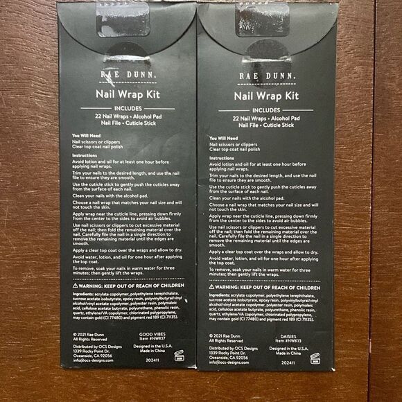 Ray Dunn Nail Wrap Kit lot JOY/PEACE/LOVE & GOOD VIBES/FREE SPIRIT/BLESSED - Picture 7 of 7